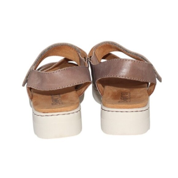 Born Comfort Sandals Brown Leather Platform Ankle Strap Womens 10 M - Picture 3 of 12